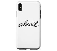 Carcasa para iPhone XS MAX Abseil Script Escalando Montaña Descenso Ortografía Abeja 2024