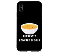 Carcasa para iPhone XS MAX Actualmente Alimentado por Soup Funny Cozy Comfort Food Design