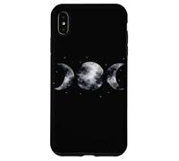 Carcasa para iPhone XS MAX Acuarela Triple Luna Diosa Gótico Bruja Noche Cielo Wicca