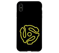 Carcasa para iPhone XS MAX Adaptador de Disco Vintage de 45 RPM con Eje de música de Vinilo Retro