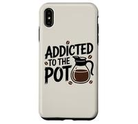 Carcasa para iPhone XS MAX Adicto al Amante de la cafetera Cafeína Humor Barista