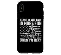 Carcasa para iPhone XS MAX Admítelo Que el Gimnasio es más Divertido Cuando Estoy aquí, Entrenamiento Divertido