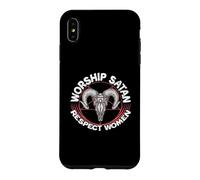 Carcasa para iPhone XS MAX Adoración Satanás Respeto Mujeres Feminista Satanista Satánico