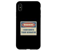 Carcasa para iPhone XS MAX Advertencia Puedo Citar a su Reportero de la Corte de Estenografía Literal