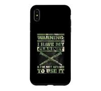 Carcasa para iPhone XS MAX Advertencia: Tengo mi Clarinete y no Tengo Miedo de Usarlo
