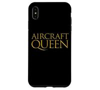 Carcasa para iPhone XS MAX Aircraft Queen Military Air Force Jet Plane Pilot Wife