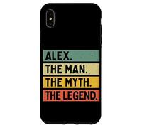 Carcasa para iPhone XS MAX Alex The Man The Myth The Legend - Cita Personalizada Divertida