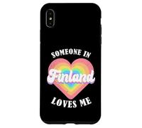 Carcasa para iPhone XS MAX Alguien en Finlandia me ama Orgulloso Finlandés Finlandia