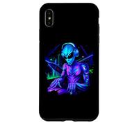 Carcasa para iPhone XS MAX Alien Cyborg DJ Robot Grabar Techno Música Cool Aliens