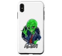 Carcasa para iPhone XS MAX Alien Rockstar Funny Martian Outer Space Sci Fi Invasión