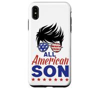 Carcasa para iPhone XS MAX All American Son 4th of July Sunglasses USA Flag