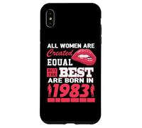 Carcasa para iPhone XS MAX All Women Are Born In 1983 43 Years Old Funny 43rd Birthday
