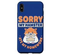 Carcasa para iPhone XS MAX Alumno: Lo Siento, mi hámster se comió mis Deberes, Cita de Regreso a la Escuela