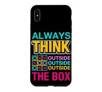 Carcasa para iPhone XS MAX Always Think Outside The Box Illustration Graphic Designs