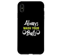 Carcasa para iPhone XS MAX Always Wash Your Balls Golf Jugador
