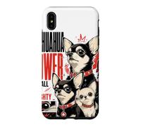 Carcasa para iPhone XS MAX Amante de los Perros Chihuahua Power, pequeños Pero poderosos