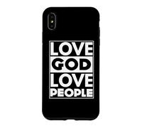 Carcasa para iPhone XS MAX Amar a Dios Amar a la Gente - Dios Cristiano Fe Esperanza