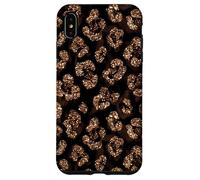 Carcasa para iPhone XS MAX Amarillo Marrón Leopardo Luxe Animal Spot Elegante Diseño Glam