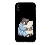 Carcasa para iPhone XS MAX American Bully Sleeping in Cute Pijama Sleep Dog