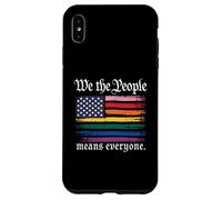 Carcasa para iPhone XS MAX American Flag Gay Pride Month We The People Means Everyone