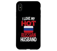 Carcasa para iPhone XS MAX Amo a mi Marido Ruso Caliente Relación Divertida con Rusia