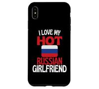 Carcasa para iPhone XS MAX Amo a mi Novia Rusa Caliente Relación Divertida con Rusia