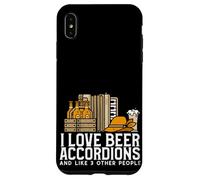 Carcasa para iPhone XS MAX Amo los acordeones de Cerveza y me Gusta 3 Otras Personas