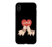 Carcasa para iPhone XS MAX Amor Llamas Lindo Animal Pareja San Valentín Corazón Estética