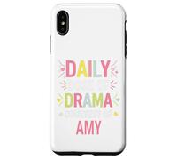 Carcasa para iPhone XS MAX Amy Personalized Name Funny Cute Custom Amy Name
