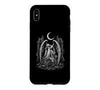 Carcasa para iPhone XS MAX Ángel gótico Llorando bajo Las ruinas de la Luna Creciente