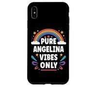 Carcasa para iPhone XS MAX Angelina Vibes Only Cute Retro Girls Angelina Name