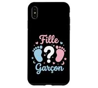 Carcasa para iPhone XS MAX Annonce grossese Sexe Bebe Baby Shower fille ou Garcon
