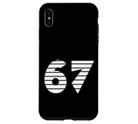 Carcasa para iPhone XS MAX Antiguo Egipto 67 Rayas Estilo Glifo Número Diseño Minimal