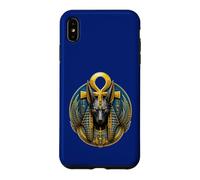 Carcasa para iPhone XS MAX Anubis Jackal God Ankh Arte del Mito Egipcio Antiguo