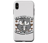 Carcasa para iPhone XS MAX Anuncio de Embarazo Family of 3" Cute Penguin Baby