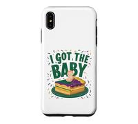 Carcasa para iPhone XS MAX Anuncio de Embarazo I Got The Baby Revelar Mardi Gras