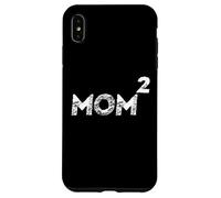 Carcasa para iPhone XS MAX Anuncio de Embarazo Mom Squared Mom 2 Second Baby