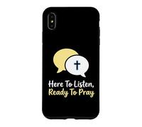 Carcasa para iPhone XS MAX Aquí para Escuchar Listo para Orar Consejero Cristiano