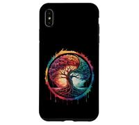 Carcasa para iPhone XS MAX Árbol de la Vida Naturaleza Colorida Yin Yang Zen Yoga Meditación