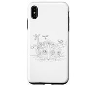 Carcasa para iPhone XS MAX Arca de Noé - Gráfico de Historia bíblica para Colorear de fe para niños (Blanco)