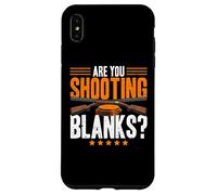 Carcasa para iPhone XS MAX Are You Shooting Blanks Clay Paloma Trap Shooting Skeet Hombres