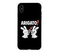 Carcasa para iPhone XS MAX Arigato! Funny Chibi Anime Bunny Kawaii Manga Comedia