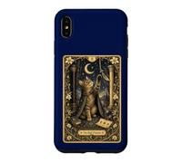 Carcasa para iPhone XS MAX Arte de Cartas del Tarot del Gato místico - Felino de Alta sacerdotisa