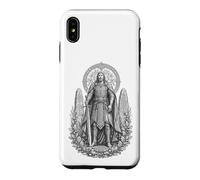 Carcasa para iPhone XS MAX Arte de Nuada Celtic Silver Hand Warrior King Line