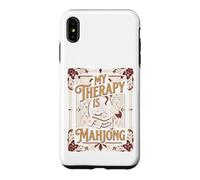 Carcasa para iPhone XS MAX Arte del Juego de fichas My Therapy Is Mahjong Player