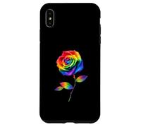 Carcasa para iPhone XS MAX Arte Floral botánico Pride Rose Rainbow