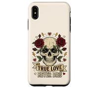 Carcasa para iPhone XS MAX Arte gótico del Tatuaje de Las Rosas del Amor Verdadero Nunca morirá