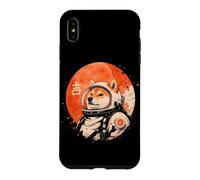 Carcasa para iPhone XS MAX Arte Minimalista japonés 70s Retro Space Shiba Inu Dog