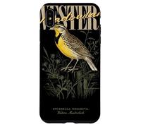 Carcasa para iPhone XS MAX Arte Vintage de observación de Aves de Western Meadowlark Love Birds