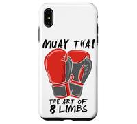 Carcasa para iPhone XS MAX Artes Marciales Muay Thai El Arte De 8 Miembros Cita Boxeo Tailandés